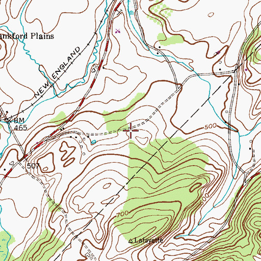 Topographic Map of Sussex County, NJ