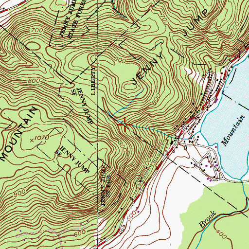 Topographic Map of Warren County, NJ