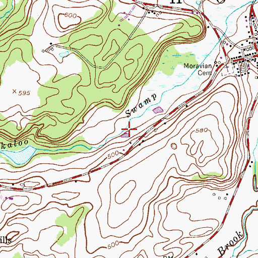 Topographic Map of Township of Hope, NJ