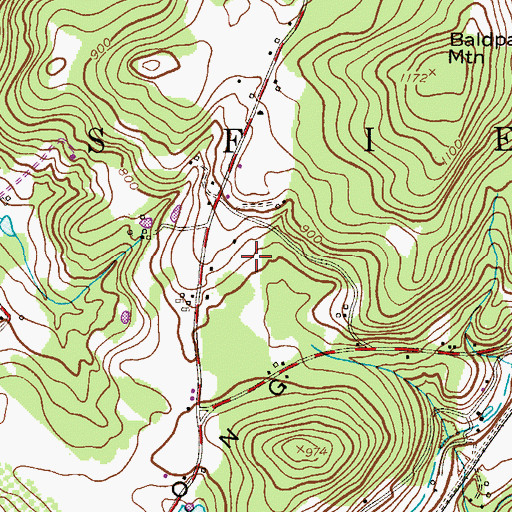 Topographic Map of Township of Mansfield, NJ