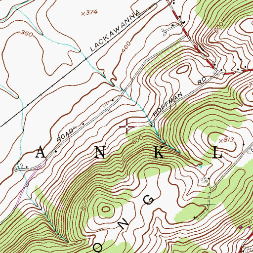 Topographic Map of Township of Franklin, NJ