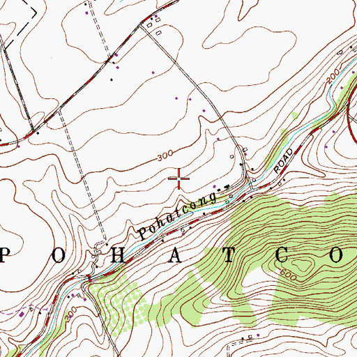 Topographic Map of Township of Pohatcong, NJ