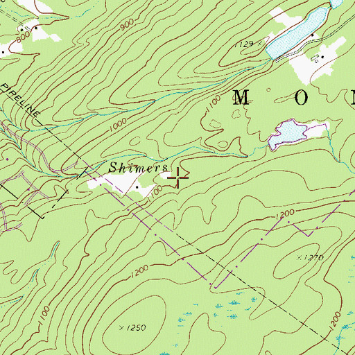 Topographic Map of Township of Montague, NJ