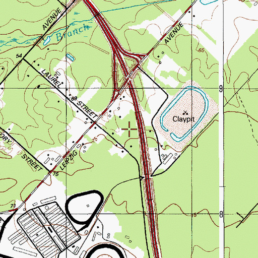 Topographic Map of Atlantic County, NJ