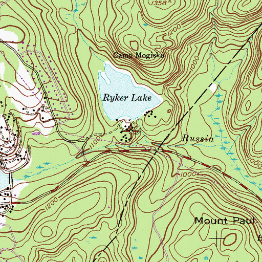 Topographic Map of Hopewell, NJ