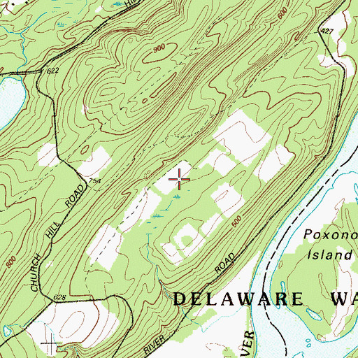 Topographic Map of Township of Pahaquarry (historical), NJ
