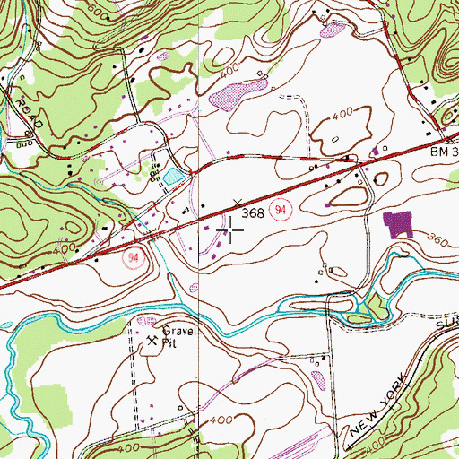 Topographic Map of Township of Blairstown, NJ