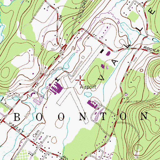 Topographic Map of Aircraft Radio Corporation Airport (historical), NJ