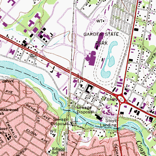 Topographic Map of Ronson-Cherry Hill Helistop, NJ