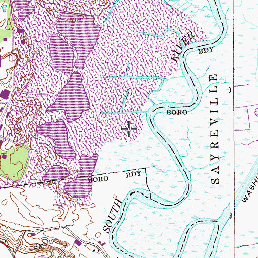 Topographic Map of East Brunswick (historical), NJ