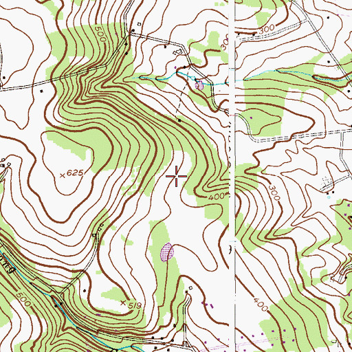 Topographic Map of Copper Penny (historical), NJ