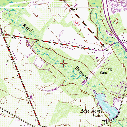 Topographic Map of Pine Acres (historical), NJ