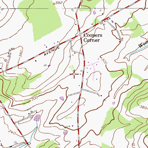 Topographic Map of Ksayian (historical), NJ