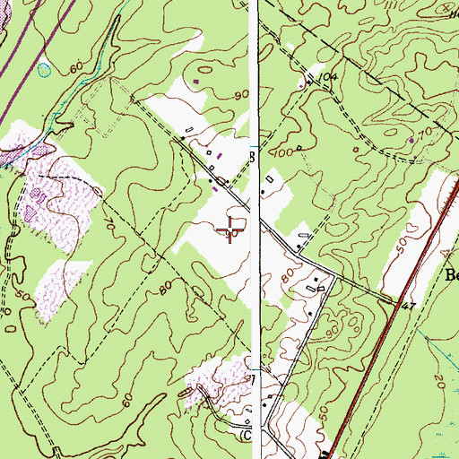 Topographic Map of Beachview (historical), NJ