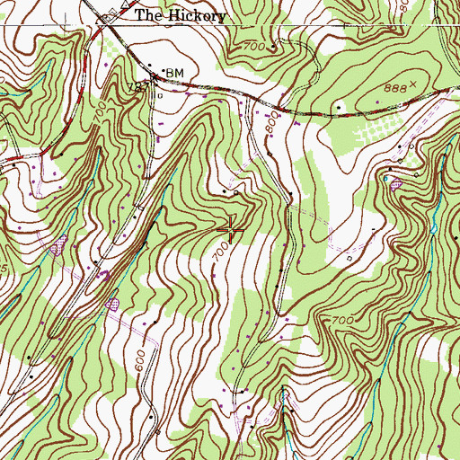 Topographic Map of Cumulus Ridge (historical), NJ