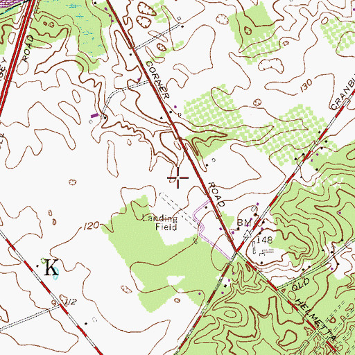 Topographic Map of Zigfield (historical), NJ