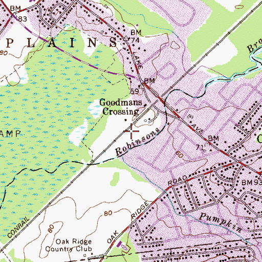 Topographic Map of Tussels (historical), NJ