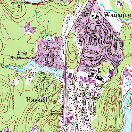 Topographic Map of Haskell Station, NJ