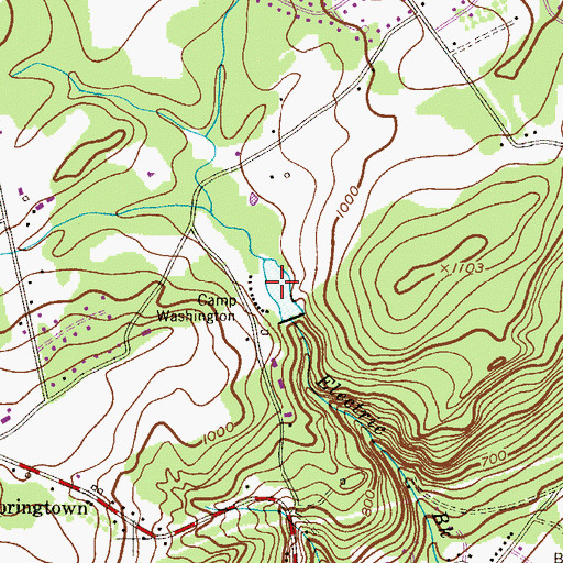 Topographic Map of George Lake, NJ
