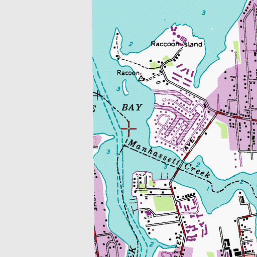 Topographic Map of Branchport Creek, NJ