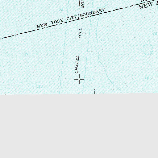 Topographic Map of Chapel Hill South Channel, NJ