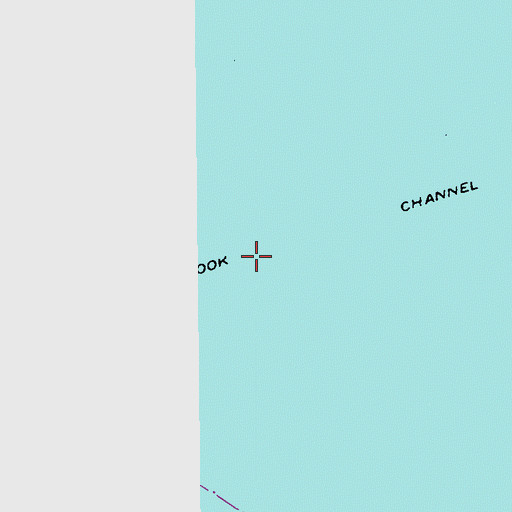 Topographic Map of Sandy Hook Channel, NJ
