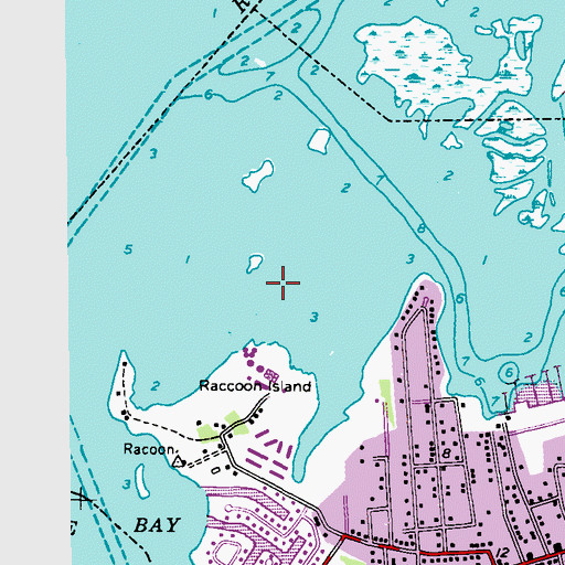 Topographic Map of Monmouth Beach (historical), NJ