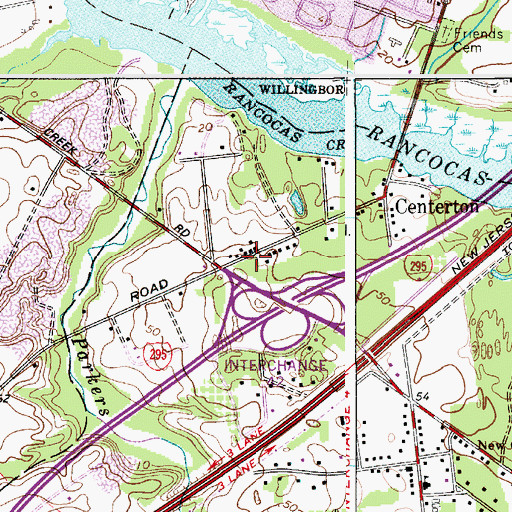 Topographic Map of Bougher, NJ