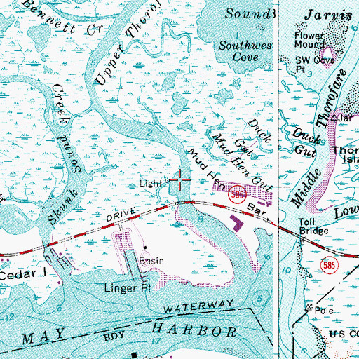 Topographic Map of Dickenson Creek, NJ