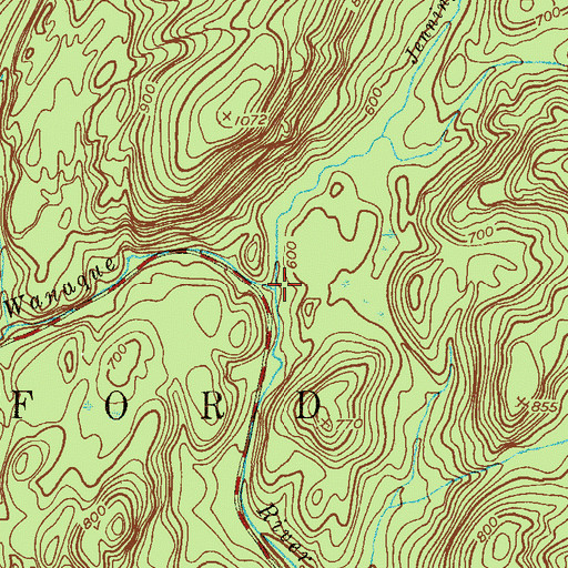 Topographic Map of Jennings Creek, NJ