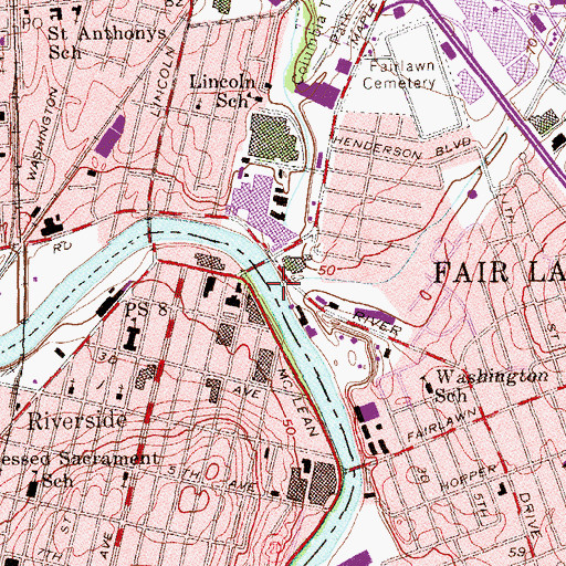 Topographic Map of Little Diamond Brook, NJ