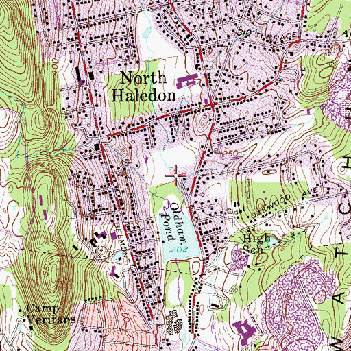 Topographic Map of Lotz Pond, NJ