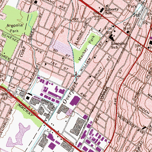 Topographic Map of Metzler Brook, NJ