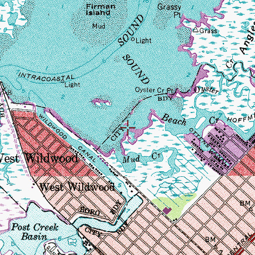 Topographic Map of Mud Creek Point, NJ