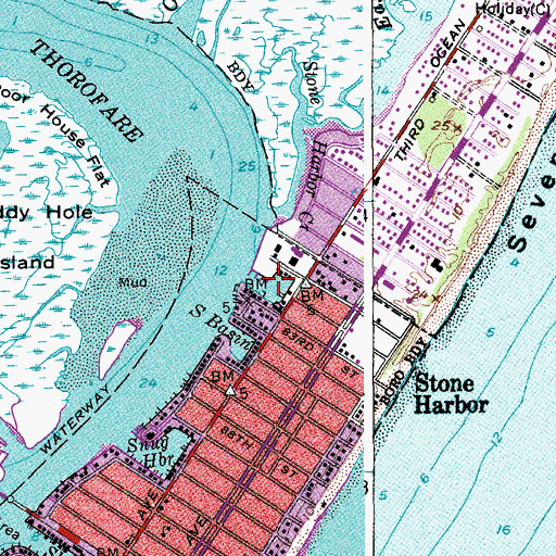 Topographic Map of North Basin, NJ