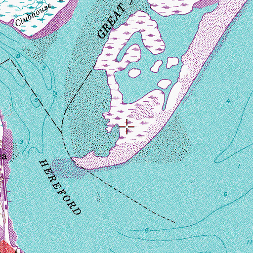 Topographic Map of Seven Mile Point, NJ