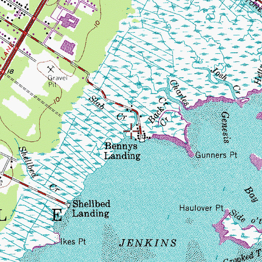 Topographic Map of Slab Creek, NJ