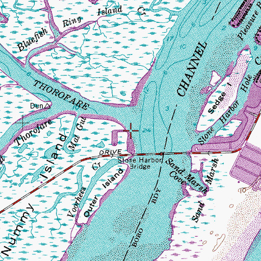 Topographic Map of Voorhees Creek, NJ