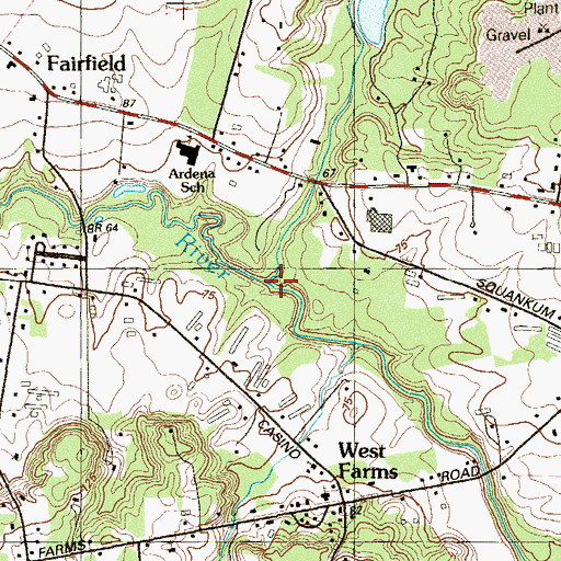 Topographic Map of Yellow Brook, NJ
