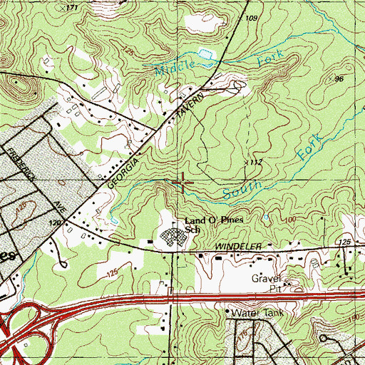 Topographic Map of South Fork Timber Swamp Brook, NJ