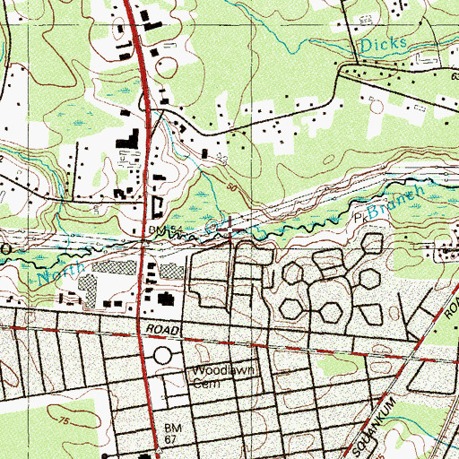 Topographic Map of South Creek, NJ