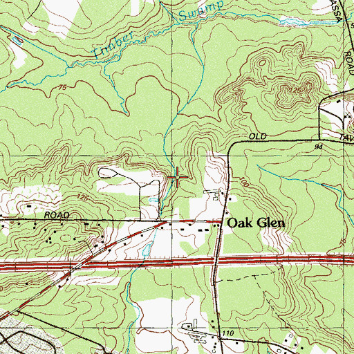 Topographic Map of South Branch Timber Swamp Brook, NJ
