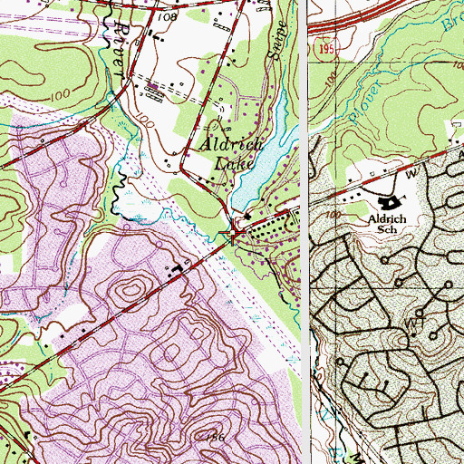 Topographic Map of Snipe Creek, NJ
