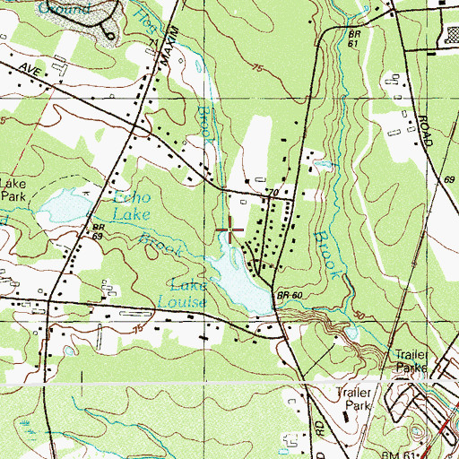 Topographic Map of Ground Hog Brook, NJ