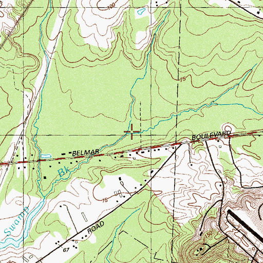 Topographic Map of Fawn Creek, NJ