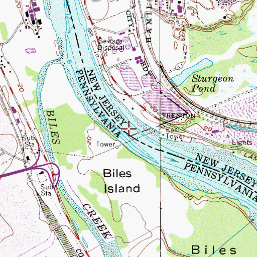 Topographic Map of Cochran Channel, NJ