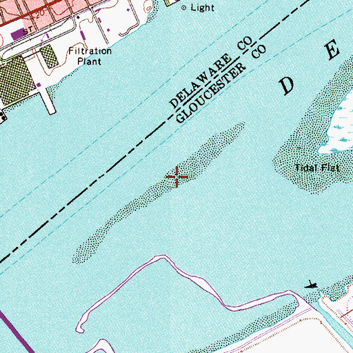 Topographic Map of Excelsior Bar, NJ