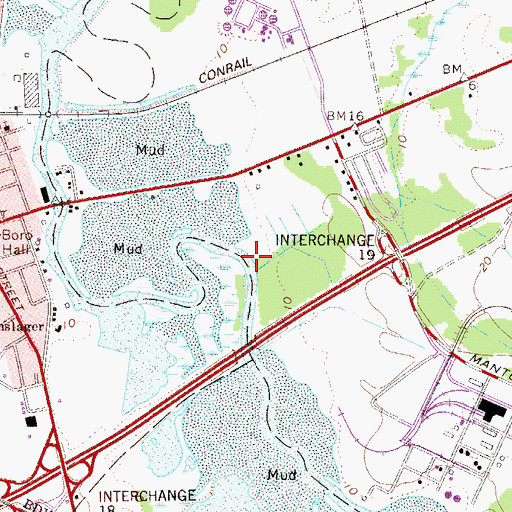 Topographic Map of Friars Landing, NJ