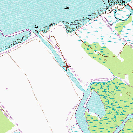 Topographic Map of Old Canal, NJ