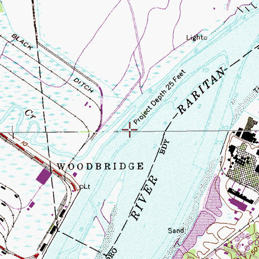 Topographic Map of Red Root Reach, NJ